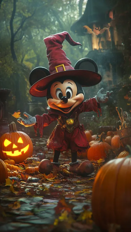Halloween Mickey Cartoon Anime Wallpaper
