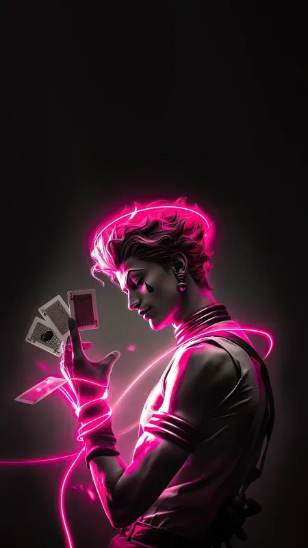 Hisoka Anime Boy Phone Wallpaper