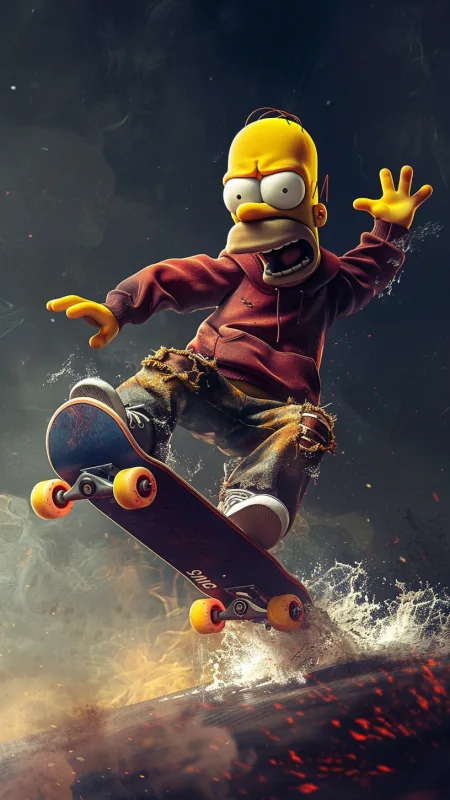 Homer Simpson Cartoon HD Anime Wallpaper