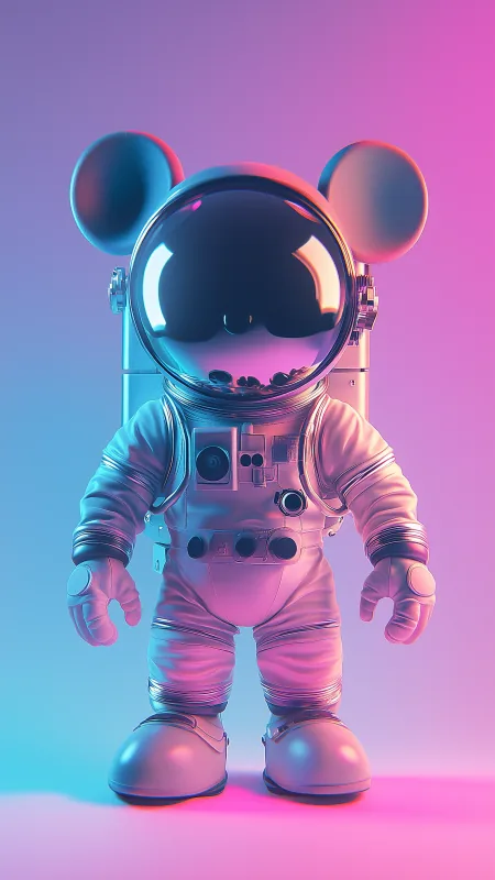 Mickey Mouse Astronaut HD Anime Wallpaper