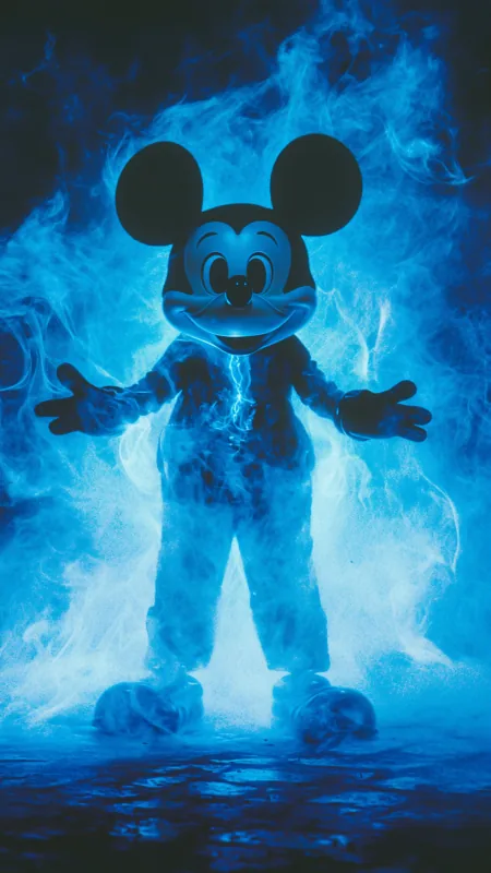 Anime Mickey Mouse Cartoon Wallpaper