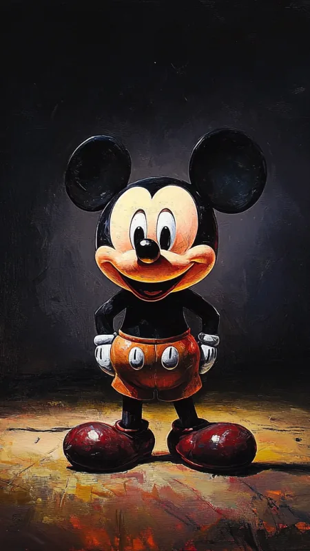 Anime Mickey Mouse Cartoon Wallpaper