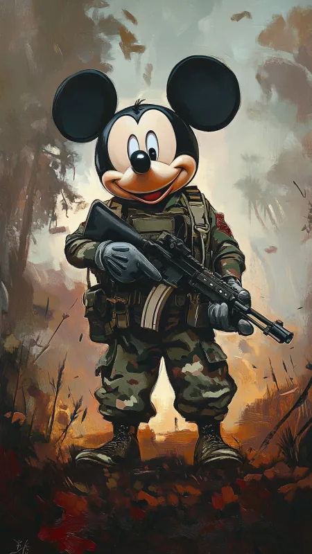 Mickey Mouse Cartoon Anime Wallpaper