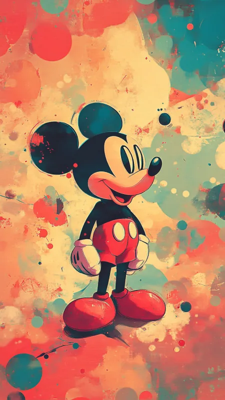 Mickey Mouse Cartoon Anime Wallpaper