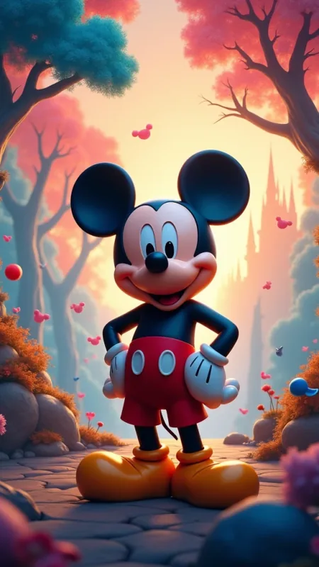 Mickey Mouse Cartoon Anime Wallpaper