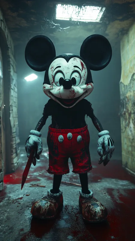 Anime Mickey Mouse Cartoon Wallpaper