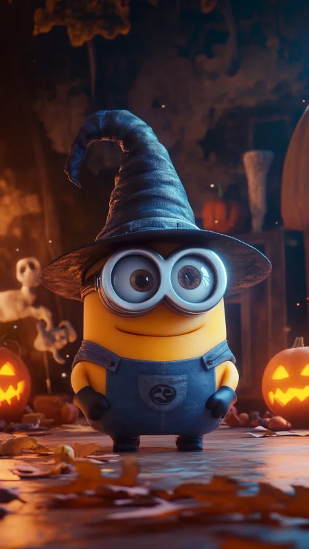 Minion In Halloween Cartoon Anime Wallpaper