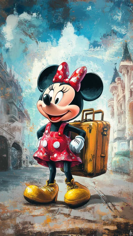 Minnie Mouse Cartoon Art HD Anime Wallpaper