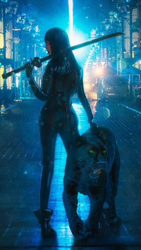 Panther Girl HD Anime Wallpaper
