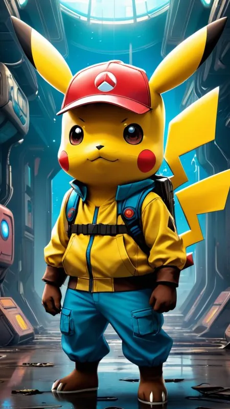 Pikachu Cartoon Anime Wallpaper
