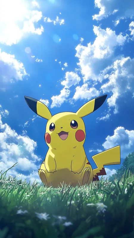 Anime Pikachu Cartoon Wallpaper