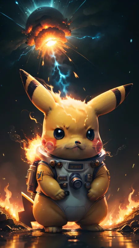 Pikachu Cartoon Anime Wallpaper