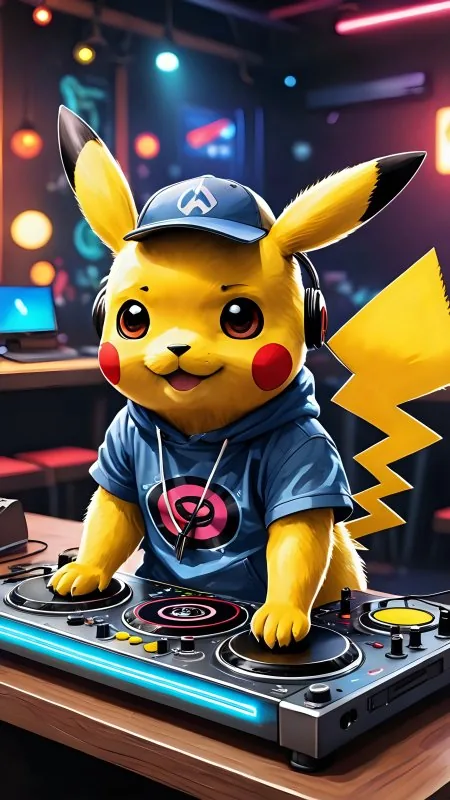 Pikachu Cartoon Anime Wallpaper