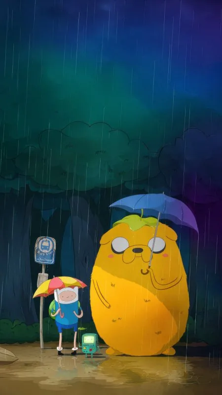 Rainy Day Daydream Cartoon Anime Wallpaper