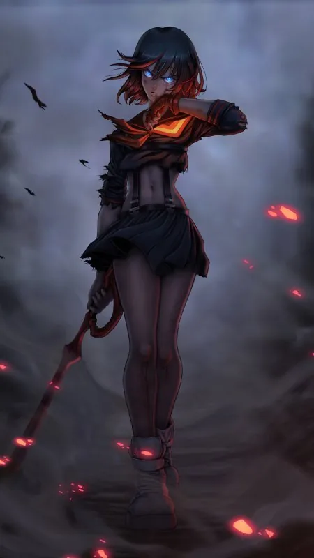 Ryuko Warrior Girl Anime Wallpaper