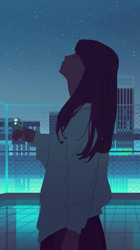 Same Blue Moon Anime HD Wallpaper