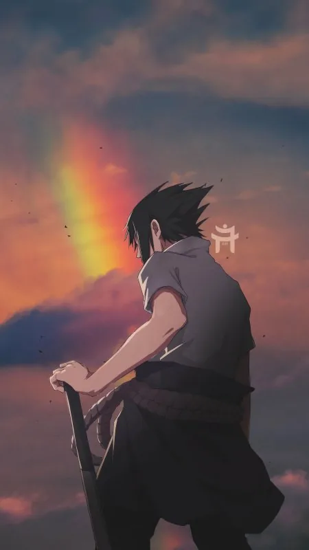 Sasuke Uchiha Anime Phone Wallpaper