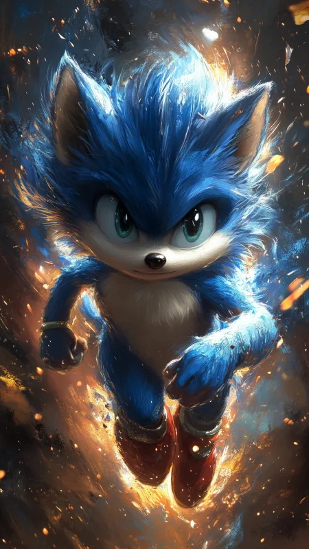 Anime Sonic Cartoon Art Wallpaper