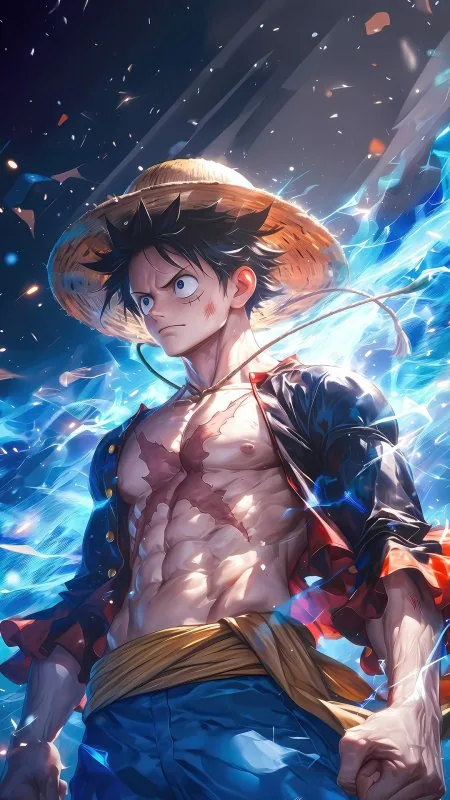 Straw Hat Luffy Storm Anime Wallpaper