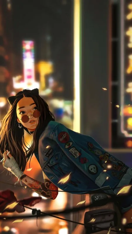 Stylish Girl Anime Wallpaper