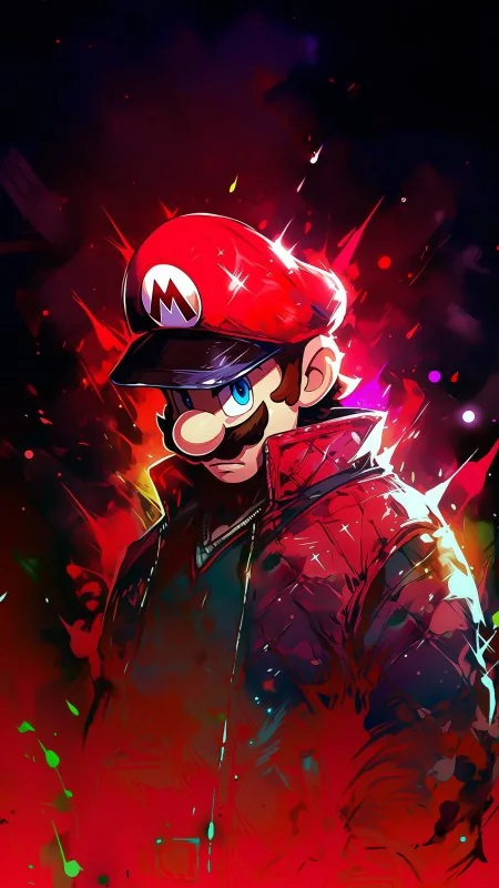 Super Mario Cartoon Art Anime Wallpaper
