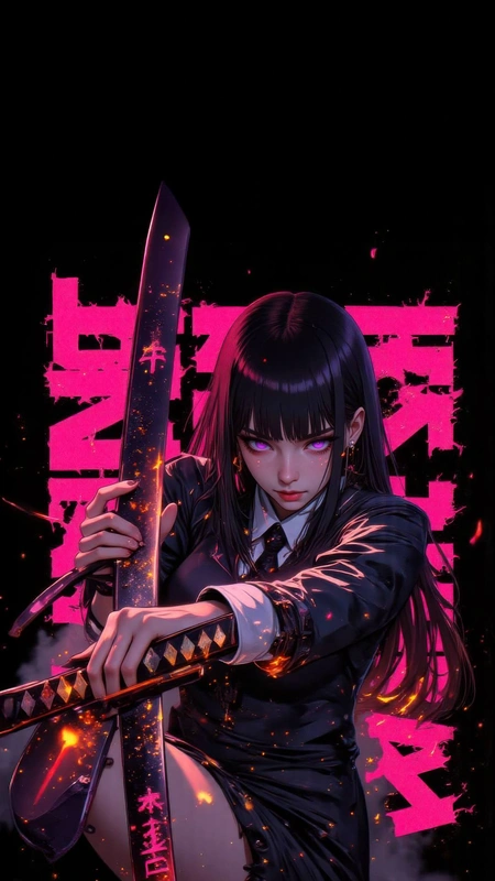 Anime Swordswoman Wallpaper