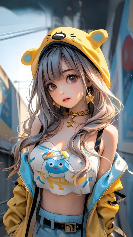 Anime Teen Girl HD Wallpaper