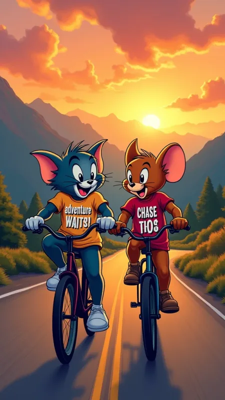 Anime Tom And Jerry Cartoon Wallpaper