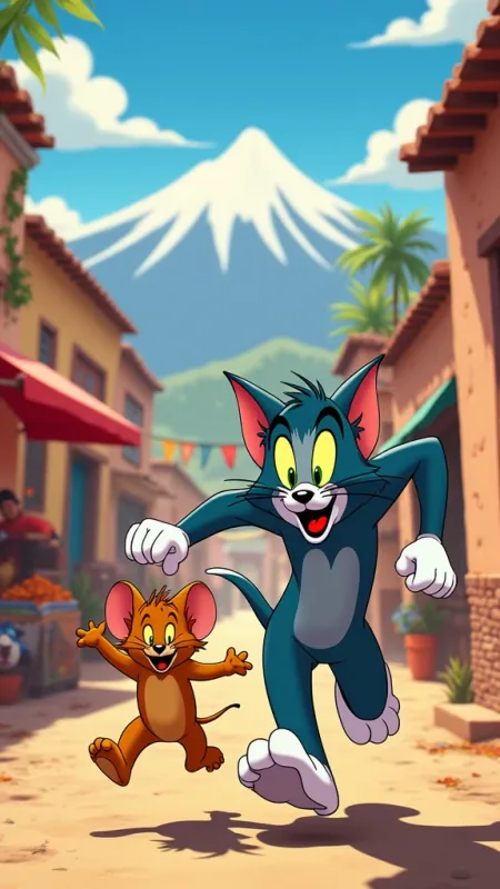 Anime Tom And Jerry Cartoon Wallpaper