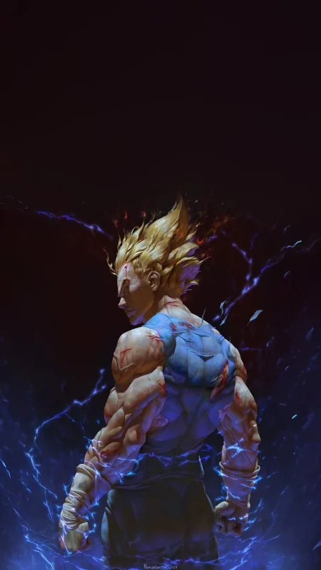 Vegeta All Saiyan Anime Phone Wallpaper