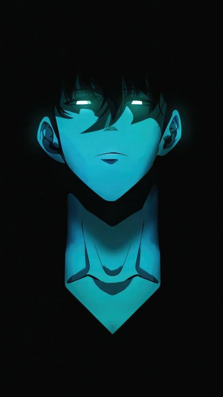 Azure Glow Hunter Wallpaper