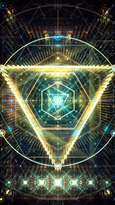 Abstract Digital Art Triangle Background Wallpaper