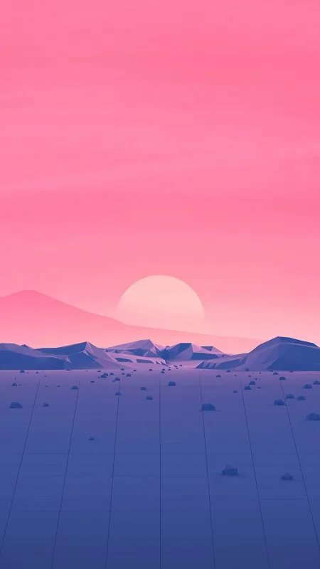 Abstract Polygon Summer Night Background Wallpaper
