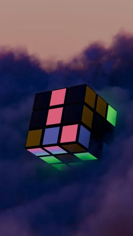 Cubes Floating In Air HD Background Wallpaper