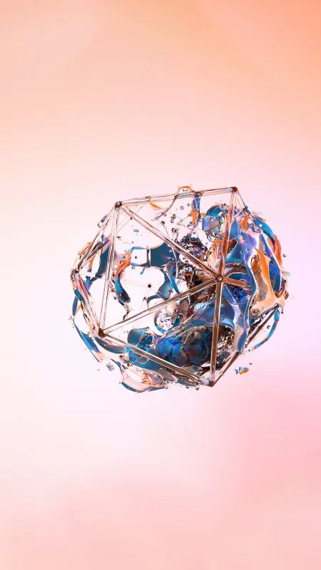 Background Glass Cube Shapes Justin Maller Wallpaper