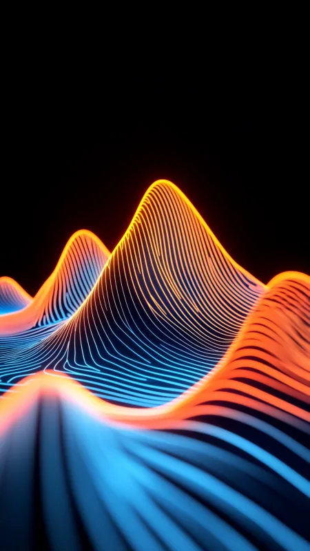 Background Pattern In Neon Abstract Wallpaper