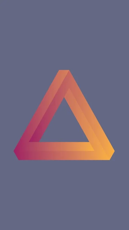 Penrose Triangle Background Wallpaper