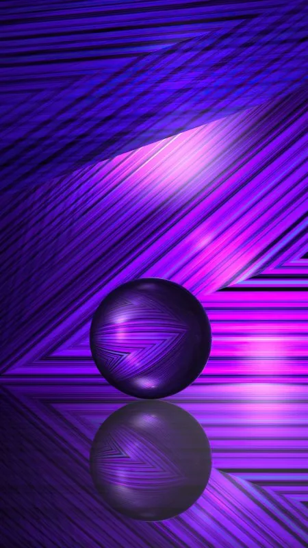 Purple Lines And Ball HD Background Wallpaper