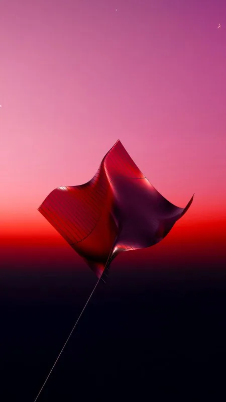 Red Blossom Render Art Background Wallpaper