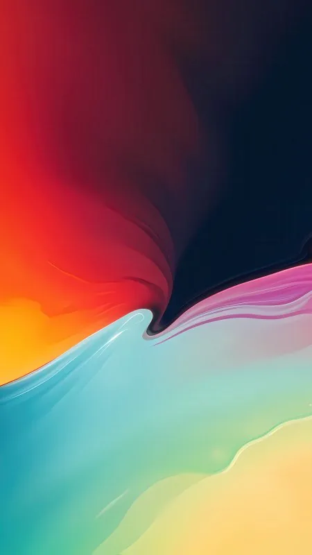 Background Vibrant Color Retrowave Abstract Wallpaper