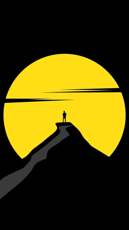 Alone Mobile Black Wallpaper