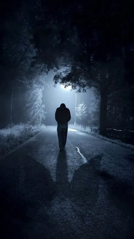 Alone Black Wallpaper