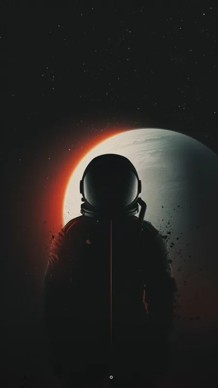Astronaut Space Dark Black Wallpaper