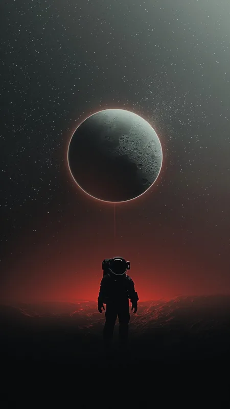 Astronaut Space HD Black Wallpaper
