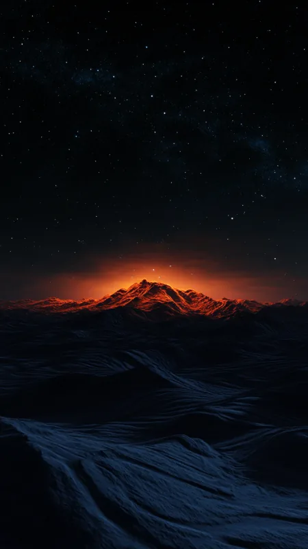 Dark Desert Landscape HD Black Wallpaper
