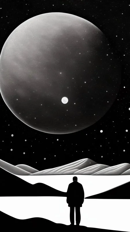 Dark Evening Black Wallpaper