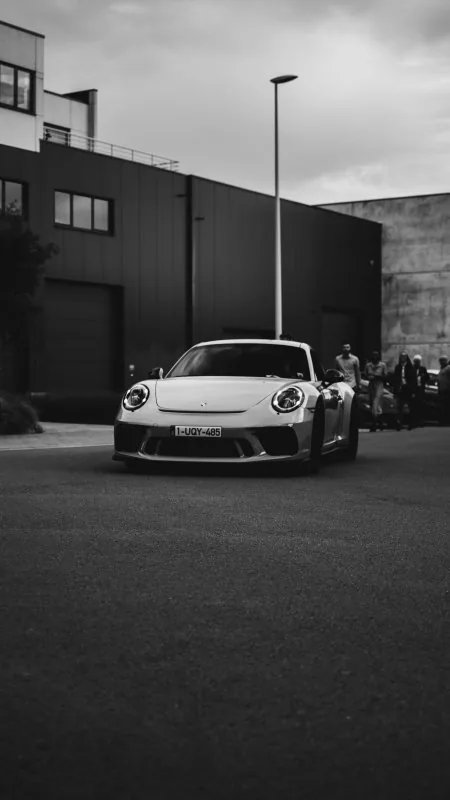 Dark Porsche Car Black Wallpaper