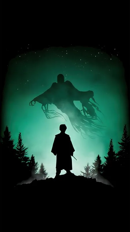 Black Harry Potter Following The Darkness Wallpaper