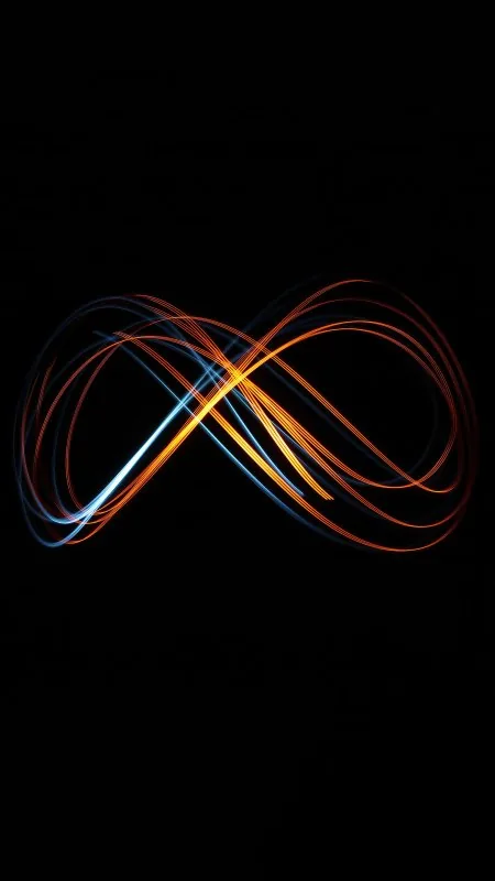 Infinity Paths Abstract Dark HD Black Wallpaper