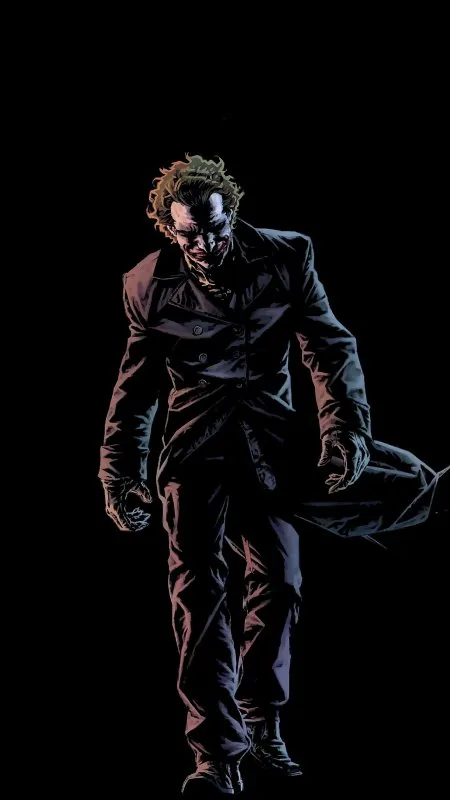 Black Joker Walking Wallpaper